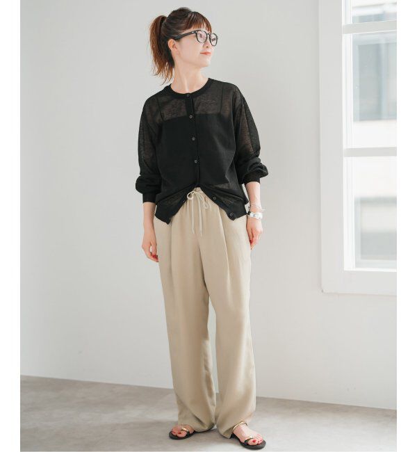 Spick and Span「ワッシャーサテンイージーパンツ」|その他|