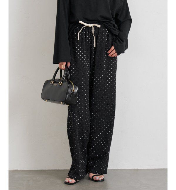 U by SPICK&SPAN「《追加》プリント天竺ストレートパンツ」|その他|