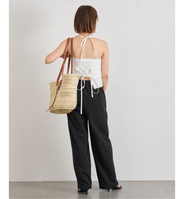 U by SPICK&SPAN「《追加》プリント天竺ストレートパンツ」|その他|