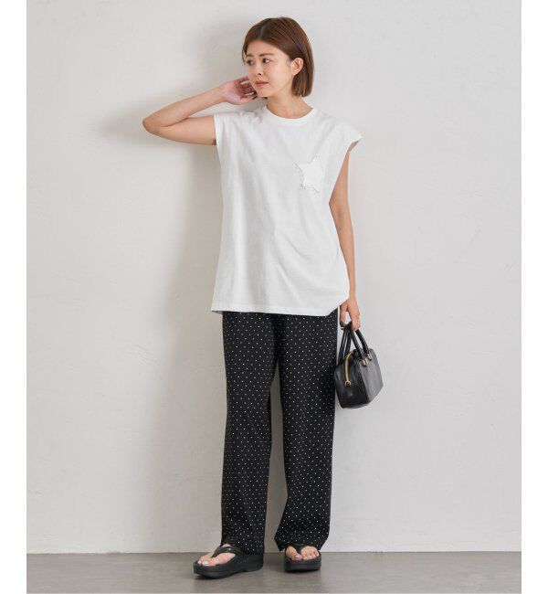 U by SPICK&SPAN「《追加》プリント天竺ストレートパンツ」|その他|