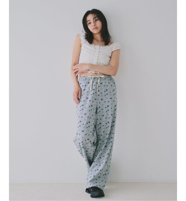 U by SPICK&SPAN「《追加》プリント天竺ストレートパンツ」|その他|