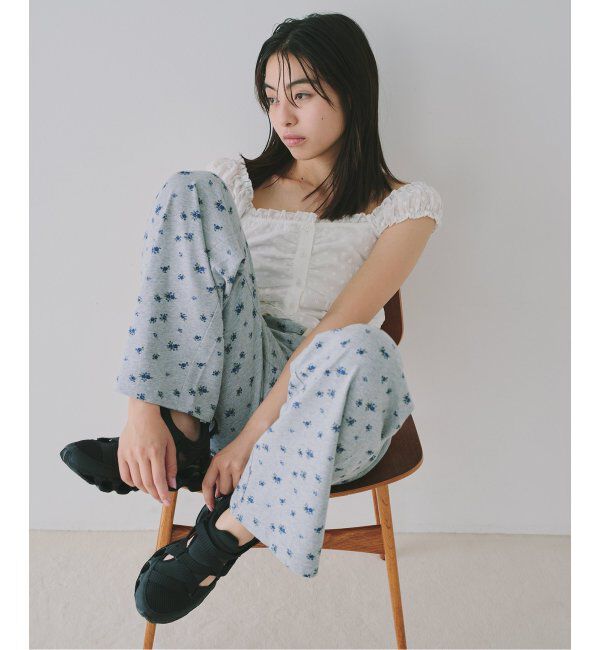 U by SPICK&SPAN「《追加》プリント天竺ストレートパンツ」|その他|