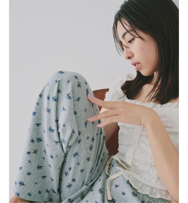 U by SPICK&SPAN「《追加》プリント天竺ストレートパンツ」|その他|