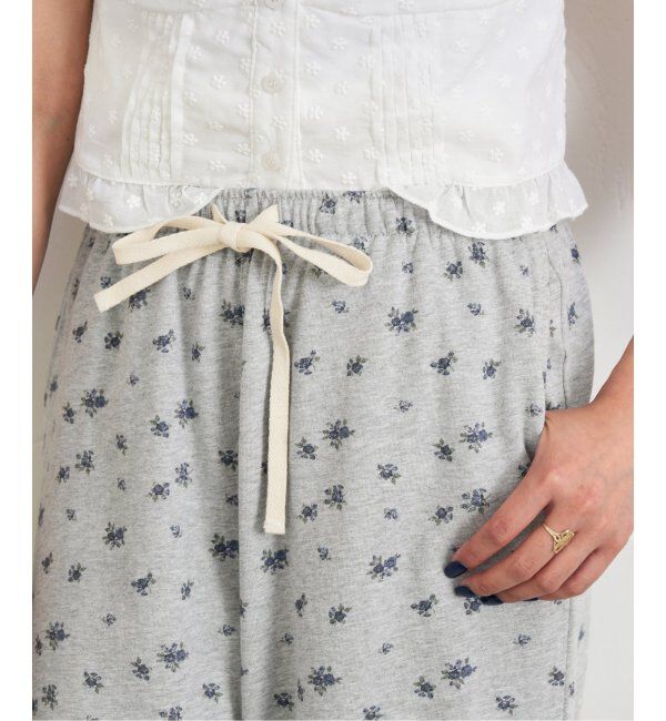 U by SPICK&SPAN「《追加》プリント天竺ストレートパンツ」|その他|