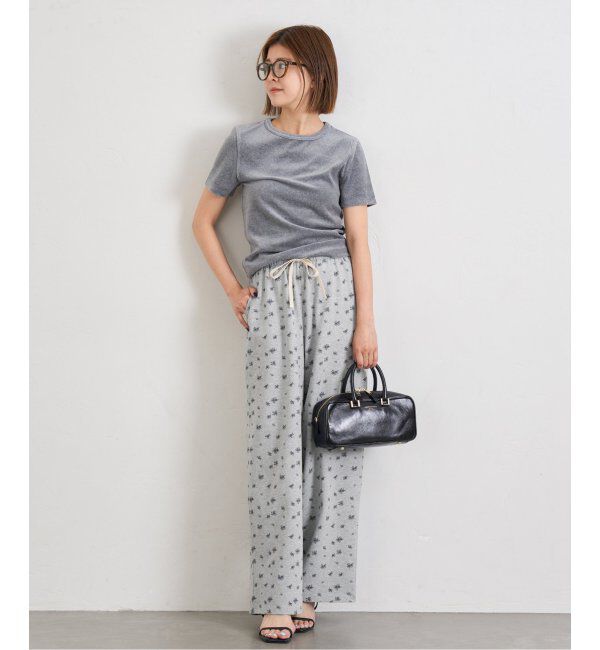 U by SPICK&SPAN「《追加》プリント天竺ストレートパンツ」|その他|