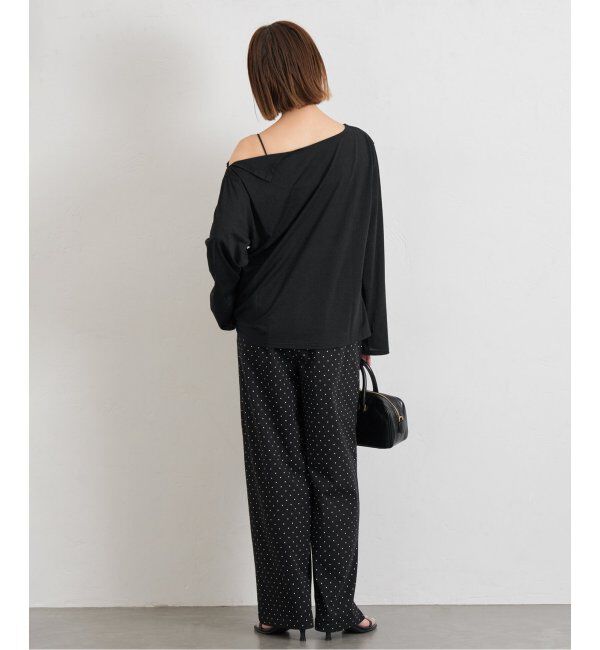 U by SPICK&SPAN「《追加》プリント天竺ストレートパンツ」|その他|