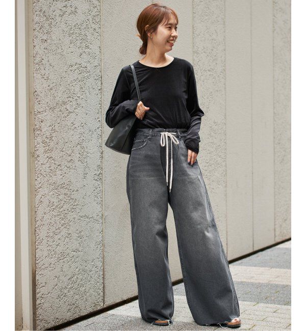 Spick and Span「5 1/2 SOFT DRAWSTRINGDENIM」|デニム|