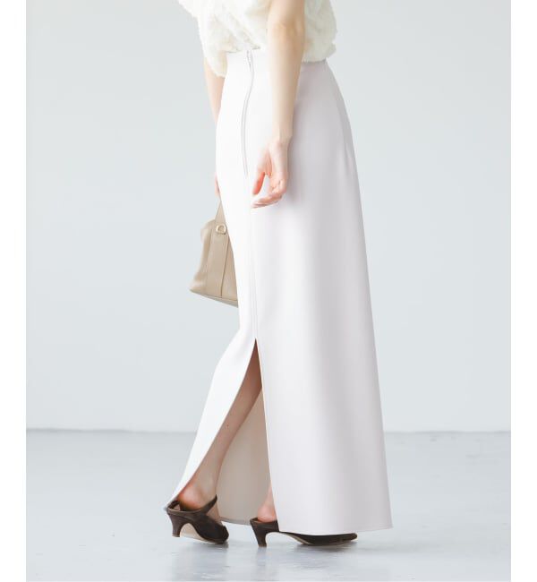 NOBLE「《追加》【洗える】コンフォートジャージーライクタイトスカート 5」|スカート|