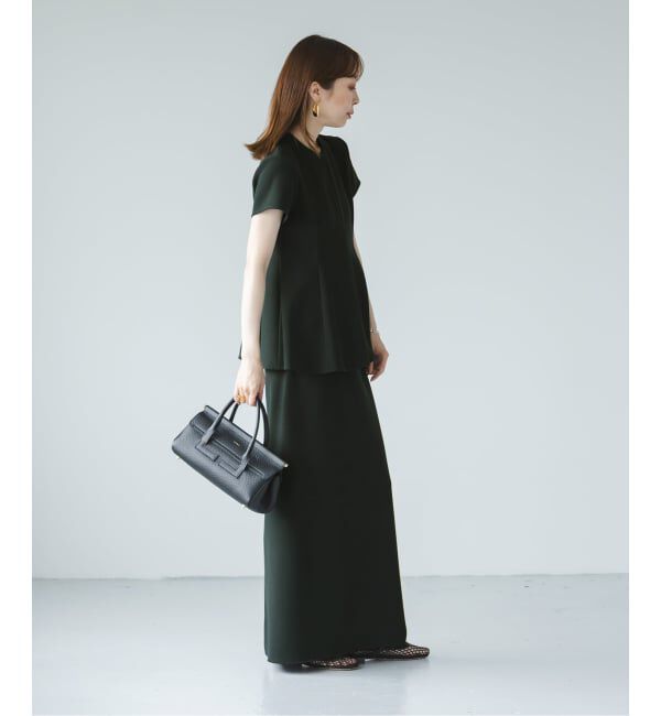 NOBLE「《追加》【洗える】コンフォートジャージーライクタイトスカート 5」|スカート|