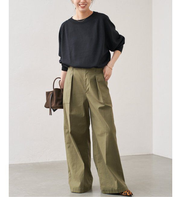 Spick and Span「ウォッシャブルラグランスリーブプルオーバー」|ニット・セーター|