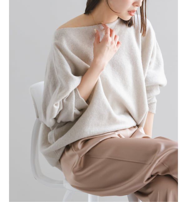 NOBLE「《WEB・一部店舗限定追加2》ファインウールドルマンプルオーバー」|ニット・セーター|