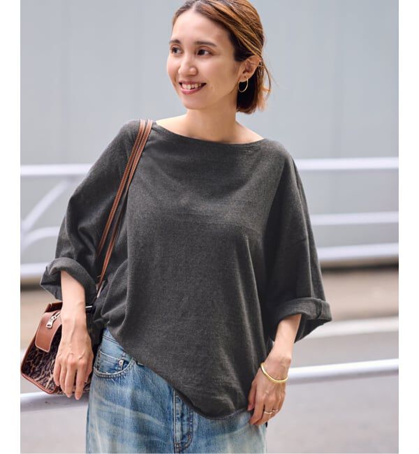 FRAMeWORK「トップニュアンスTee」|Tシャツ・カットソー|グレー