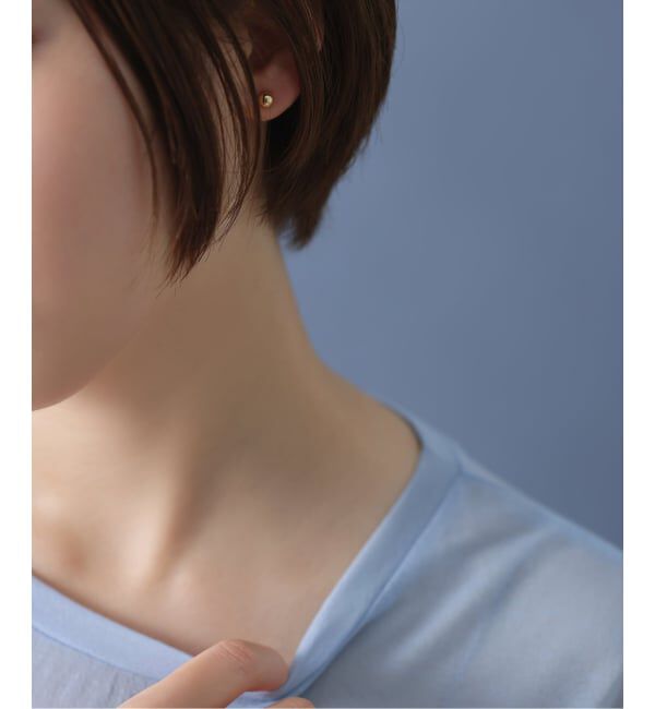 Lilas by Spick&Span「5mmボールピアス K18（両耳）」|ピアス|