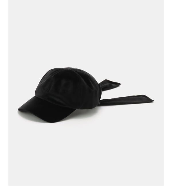 U by SPICK&SPAN「Casselini /キャセリーニ リボンキャップ」|キャップ・キャスケット|ブラック