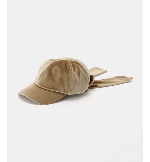 U by SPICK&SPAN「Casselini /キャセリーニ リボンキャップ」|キャップ・キャスケット|キャメル