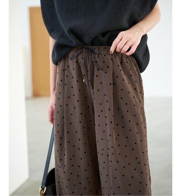 Spick and Span「《WEB限定》フロッキードットイージーパンツ」|その他|
