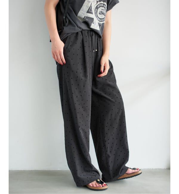 Spick and Span「《WEB限定》フロッキードットイージーパンツ」|その他|