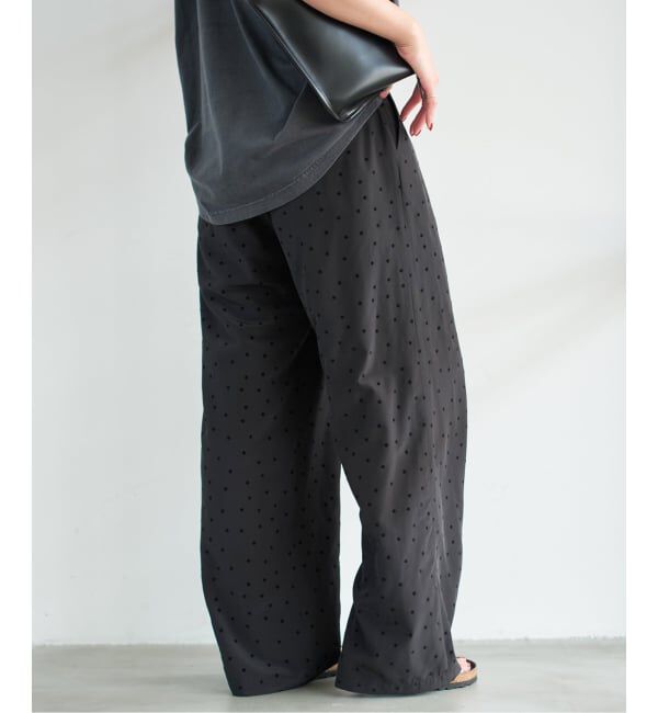 Spick and Span「《WEB限定》フロッキードットイージーパンツ」|その他|