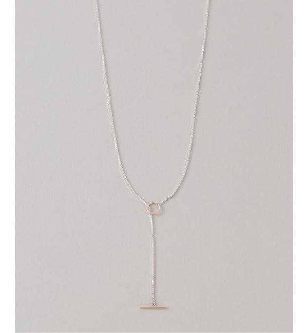 Spick and Span「【SAMH by LILAS】デタッチャブルTバーネックレス K10*SV」|ネックレス|