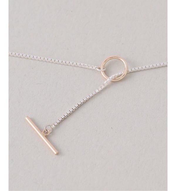 Spick and Span「【SAMH by LILAS】デタッチャブルTバーネックレス K10*SV」|ネックレス|