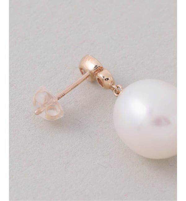 Lilas by Spick&Span「バロックパール*ホワイトトパーズピアス K10（両耳）」|ピアス|