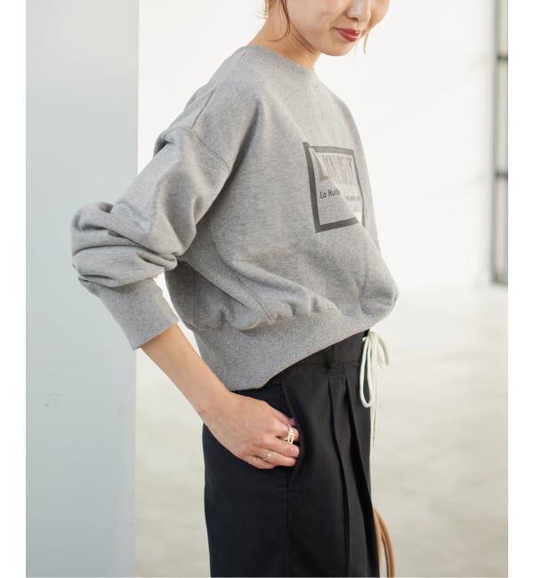 Spick and Span「La Hutte / ラ ユット 別注クロップスウェット*」|スウェット・ジャージ|