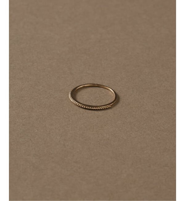 Lilas by Spick&Span「シンプルピンキーリングミル打ちK10」|リング|