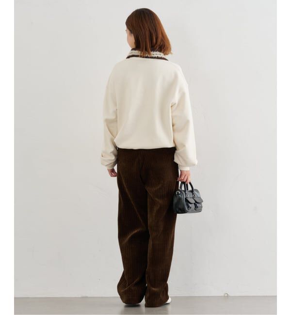 U by SPICK&SPAN「KIJUN/キジュン Crochet Collar Half Zip-Up Pullover」|スウェット・ジャージ|