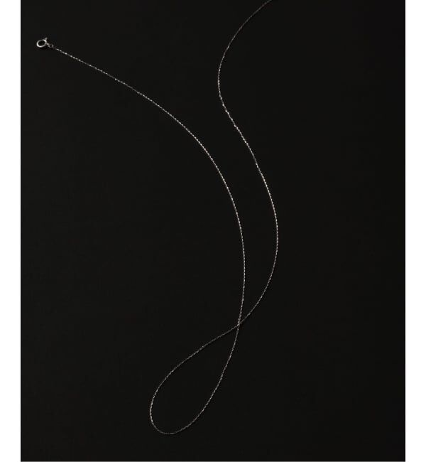 Lilas by Spick&Span「《WEB限定》シャインカットアズキチェーンネックレス 50cm WG K10」|ネックレス|