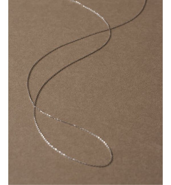 Lilas by Spick&Span「《WEB限定》シャインカットアズキチェーンネックレス 50cm WG K10」|ネックレス|