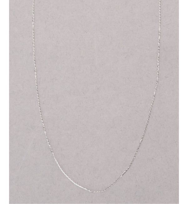 Lilas by Spick&Span「《WEB限定》シャインカットアズキチェーンネックレス 50cm WG K10」|ネックレス|