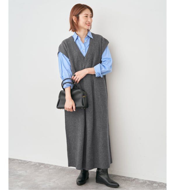 Spick and Span「ニットベストワンピース」|ワンピース|