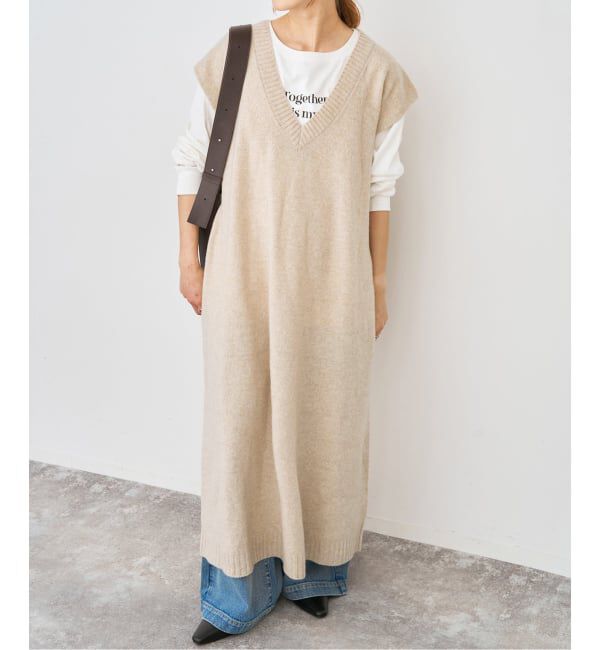 Spick and Span「ニットベストワンピース」|ワンピース|