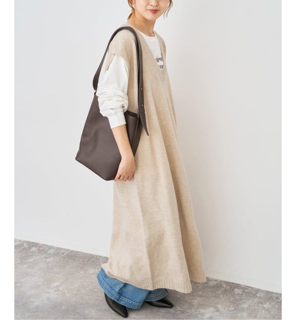 Spick and Span「ニットベストワンピース」|ワンピース|