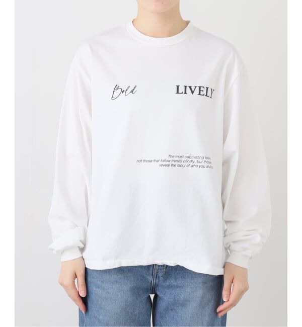 FRAMeWORK「ロゴロンT(LIVELY)」|Tシャツ・カットソー|
