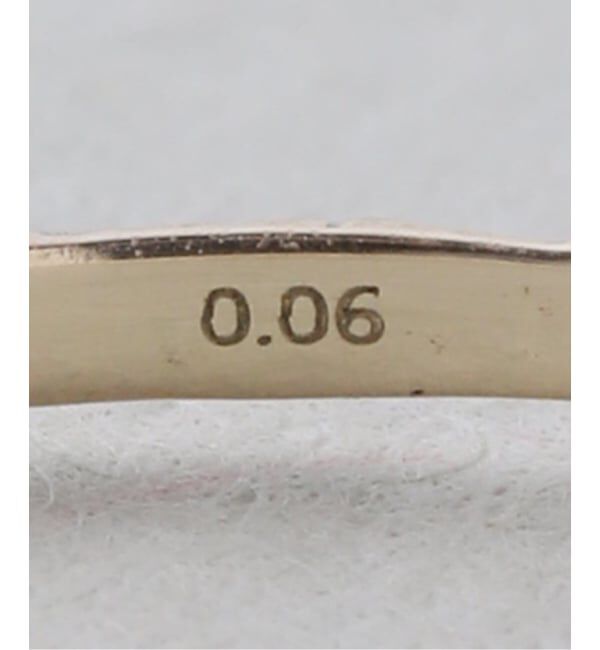 Lilas by Spick&Span「10thテクスチャー3本ダイヤリング K10」|リング|