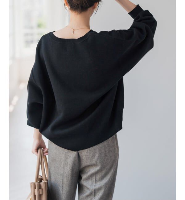 Spick and Span「《WEB限定カラー有り / 追加3》メタルボタンヘンリーネックニット」|ニット・セーター|