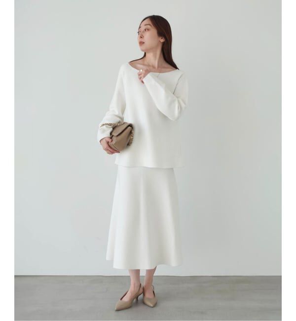 NOBLE「《セットアップ対応》スムースフレアニットスカート」|スカート|