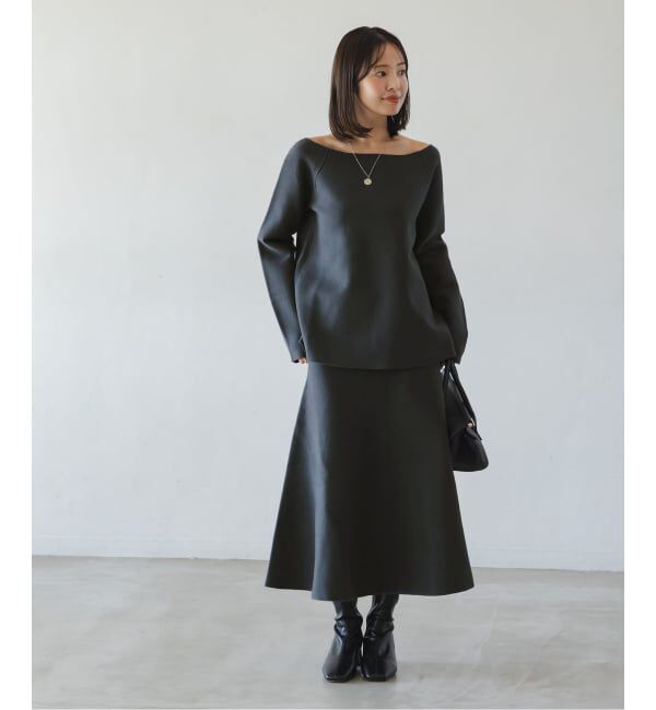 NOBLE「《セットアップ対応》スムースフレアニットスカート」|スカート|