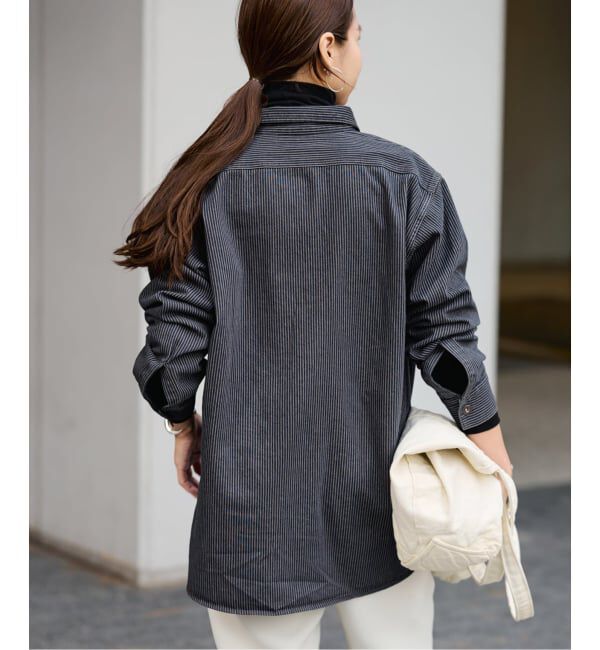 FRAMeWORK「PAYDAY/ペイデイ 別注ヒッコリーシャツブルゾン」|シャツ・ブラウス|