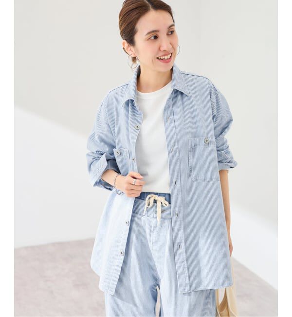 FRAMeWORK「PAYDAY/ペイデイ 別注ヒッコリーシャツブルゾン」|シャツ・ブラウス|