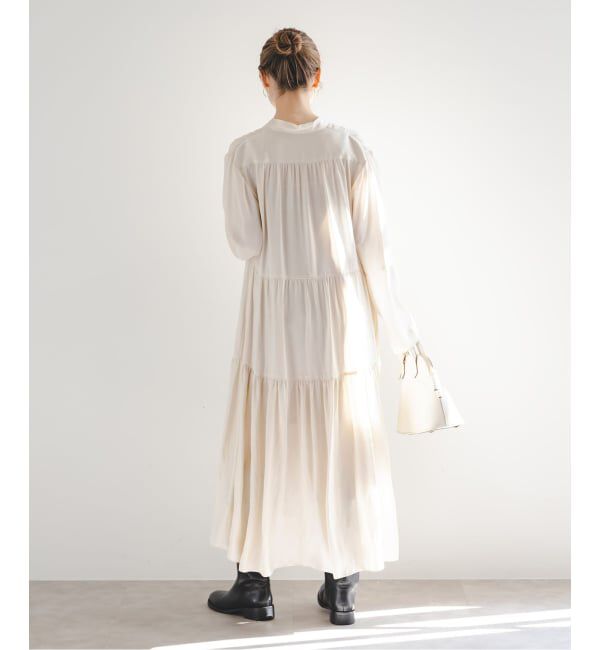 NOBLE「ティアードボウタイワンピース」|ワンピース|