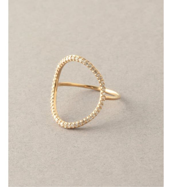 Lilas by Spick&Span「オーバルラインダイヤリング K10」|リング|