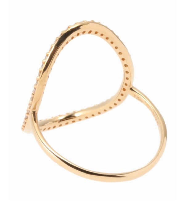 Lilas by Spick&Span「オーバルラインダイヤリング K10」|リング|