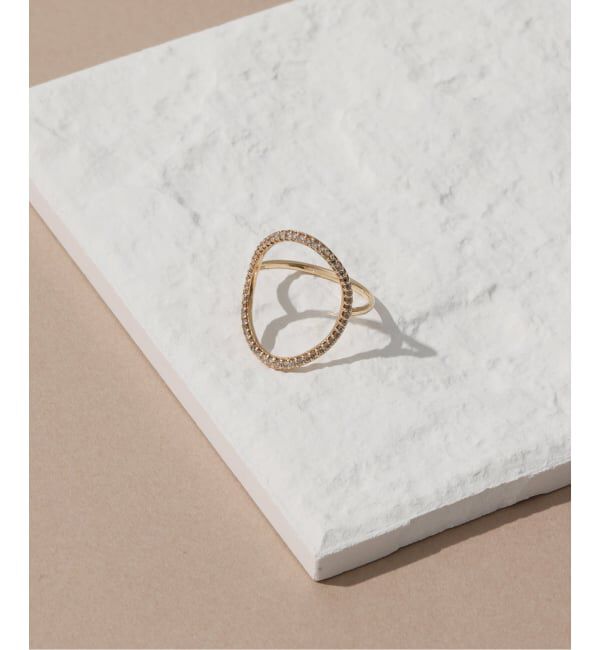 Lilas by Spick&Span「オーバルラインダイヤリング K10」|リング|