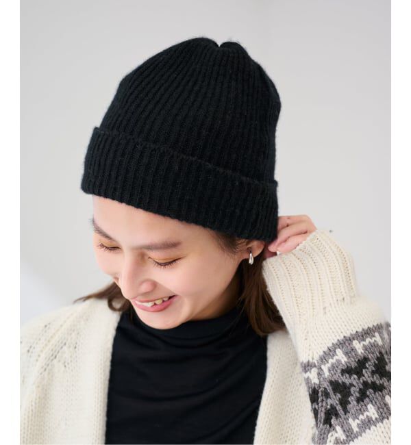 FRAMeWORK「HIGHLAND2000 cashmere bob キャップ」|キャップ・キャスケット|ブラック