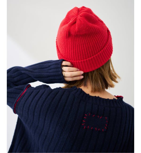 FRAMeWORK「HIGHLAND2000 cashmere bob キャップ」|キャップ・キャスケット|レッド