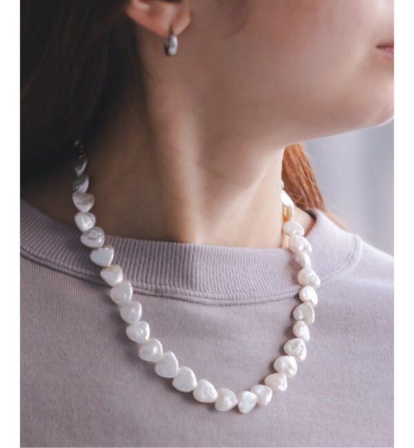 NOBLE「MIHOKO SAKAI/ミホコサカイ ハートパールネックレス」|ネックレス|