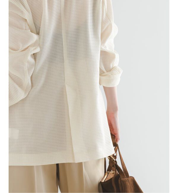 NOBLE「《予約》エアリーメッシュロングジャケット」|テーラードジャケット|