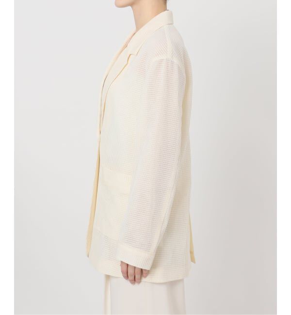 NOBLE「《予約》エアリーメッシュロングジャケット」|テーラードジャケット|